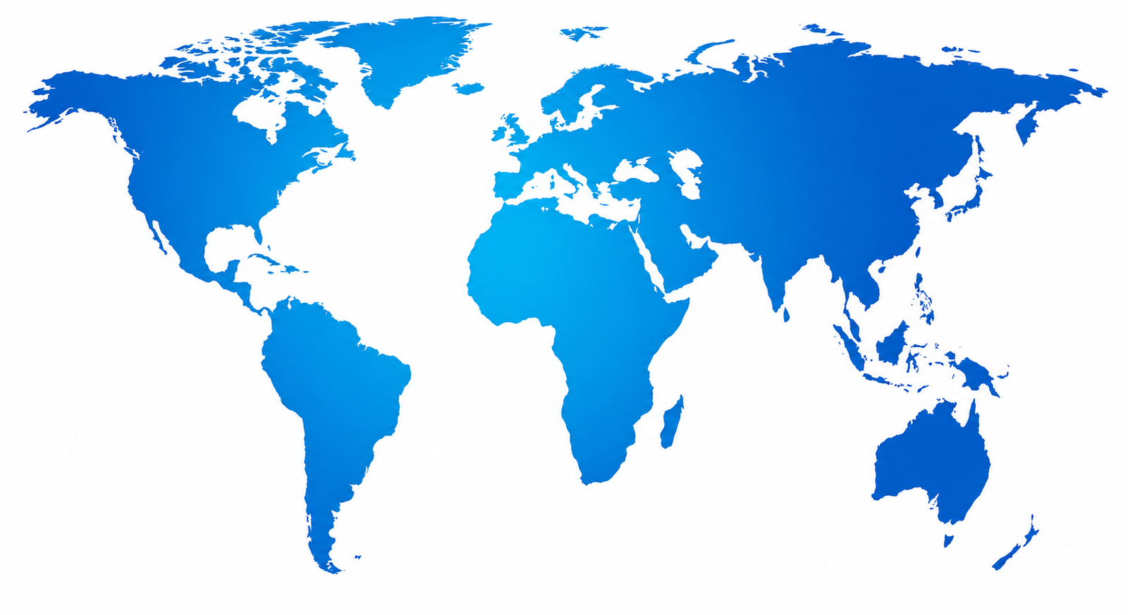 Asia region map showing global presence